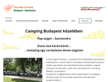 Tablet Screenshot of pap-sziget.hu